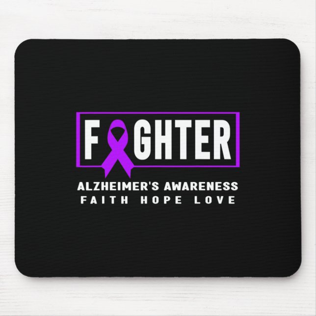 Heimerheimer’s Awareness - Purple Heimerheimer’s F Mouse Pad (Front)