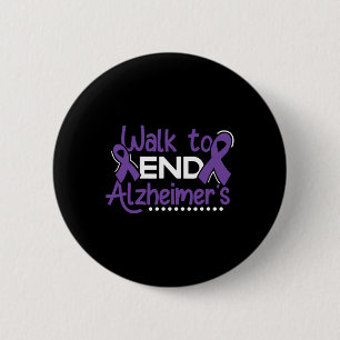 Heimerheimer Walk Dementia Warrior Purple Ribbon A Button