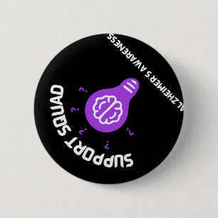 Heimerheimer's Awareness A Messy Bun Heimerheimer' Button
