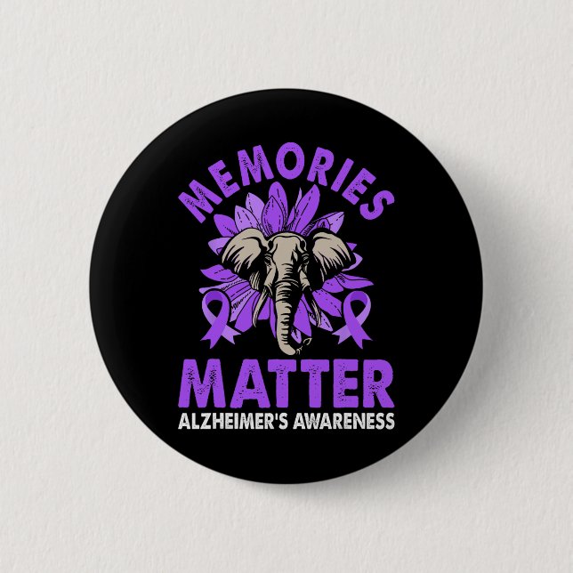Heimerheimer's Awareness Memories Problem Purple R Button (Front)