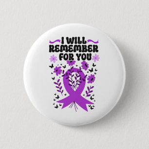 Heimerheimer's Dementia Awareness Support I Will R Button