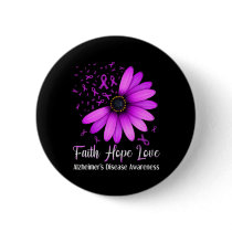 Heimerheimer's Disease Awareness Faith Hope Love P Button