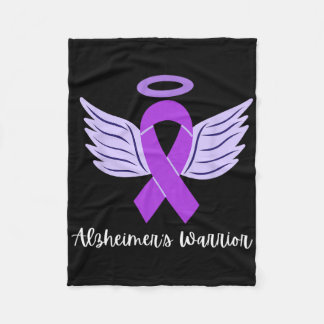Heimerheimer's Warrior For Heimerheimer's Awarenes Fleece Blanket