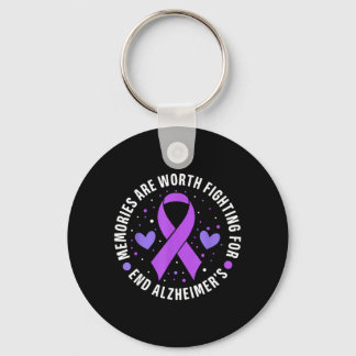 Heimers Awareness Memories Are Worth Fighting For Keychain