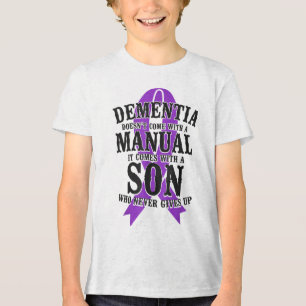 Heimers Dementia Awareness Support Dad Mom Son Vin Tri-Blend Shirt