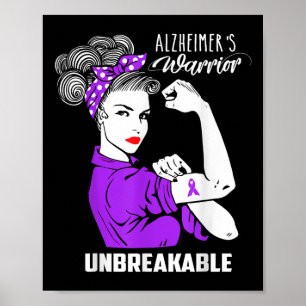 Heimers Warrior Unbreakable Shirt Heimers Awarenes Poster