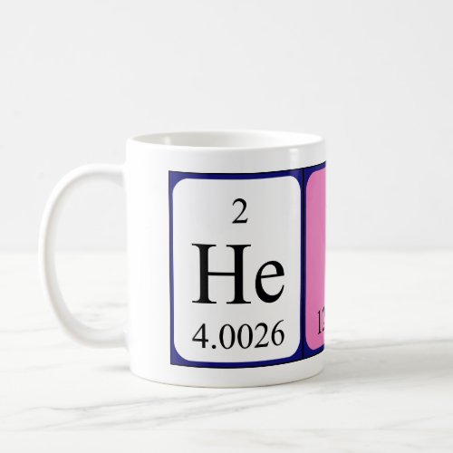 Hein periodic table name mug