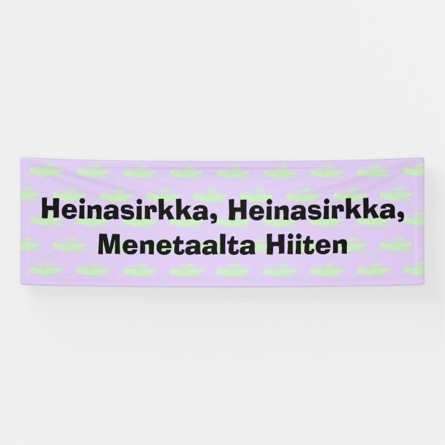 Heinasirkka, Heinasirkka, Menetaalta Hiiten Banner (Horizontal)