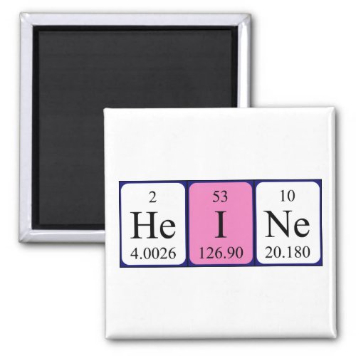 Heine periodic table name magnet