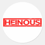 Heinous Stamp Classic Round Sticker