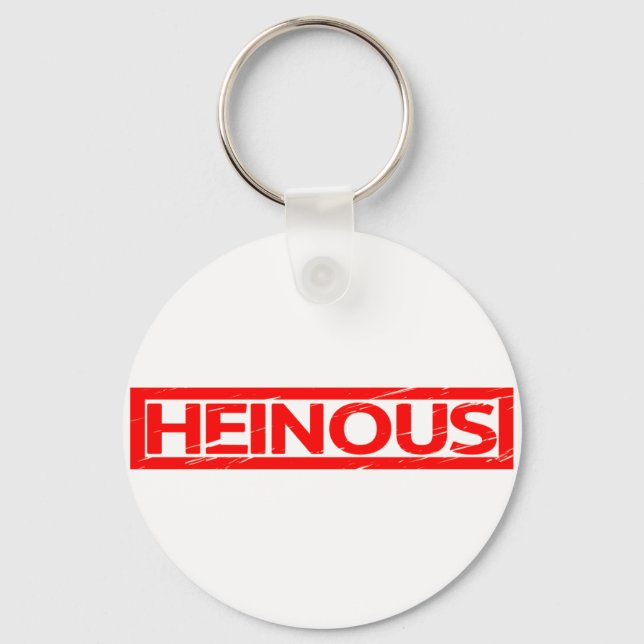 Heinous Stamp Keychain (Front)