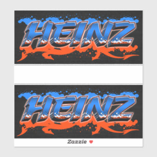 Heinz First Name Graffiti Sticker