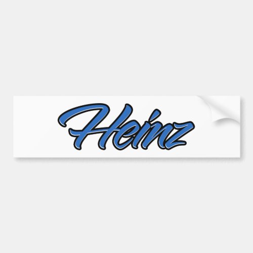 Heinz Name blue Aufkleber Sticker Autoaufkleber