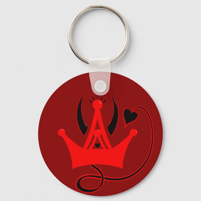 Heir to the Hellish Throne Keychain (Front)