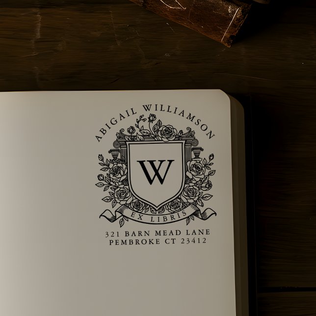 Heirloom Bookplate Stamp Custom Family Crest (Creator Uploaded)