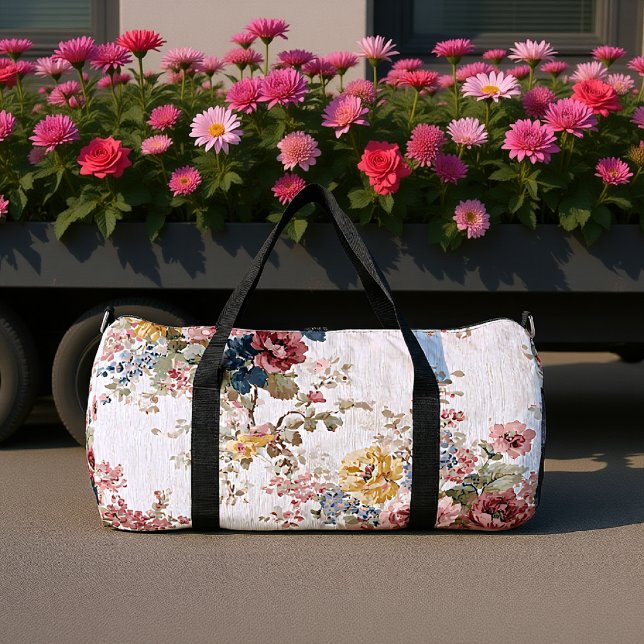Heirloom Chintz Floral Print Duffle Bag (Creator Uploaded)