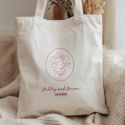 Heirloom Garden Classic Wedding Welcome Tote Bag