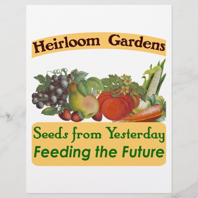 Heirloom Gardener Custom Flyer (Front)