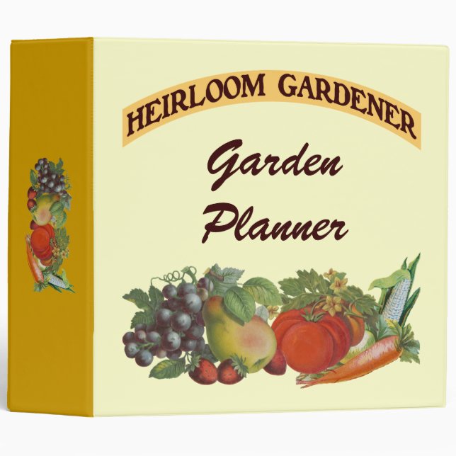 Heirloom Gardener Custom Planner Binder (Front/Spine)