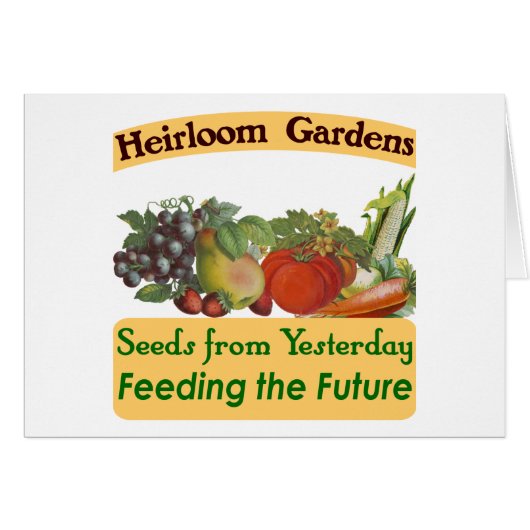 Heirloom Gardens Green Saying (Front Horizontal)