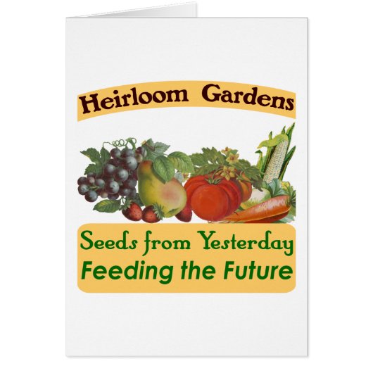 Heirloom Gardens Green Saying Cards (Front)