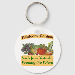 Heirloom Gardens Green Saying Keychain