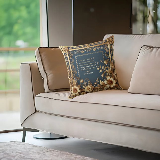 - Heirloom Grace Bible Verse  Throw Pillow (Creator Uploaded)
