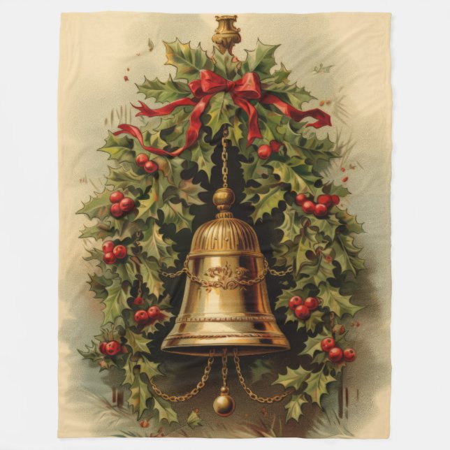 Heirloom Harmony Festive Christmas Blanket  (Front)