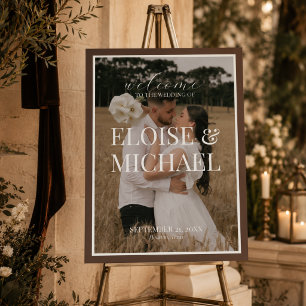 Heirloom Harvest Fall Wedding Photo Welcome Sign