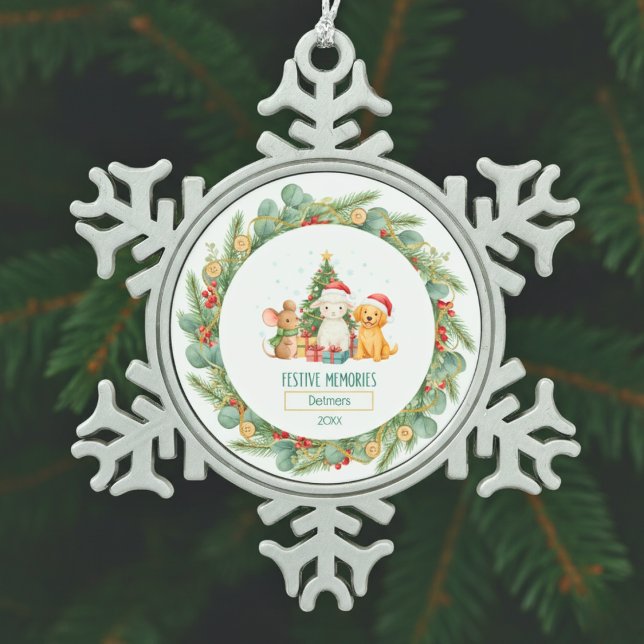 Heirloom Holiday Charm Snowflake Pewter Christmas Ornament (Heirloom Holiday Charm Snowflake Pewter Christmas Ornament)