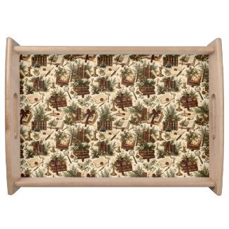 Heirloom Holiday Library Serving Tray