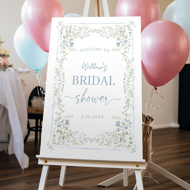 Heirloom Hydrangea Bridal Shower Welcome Sign (Creator Uploaded)