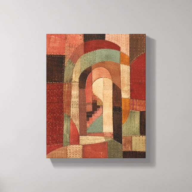 Heirloom Patchwork Passage Geometric Textile Canva Canvas Print (Front)