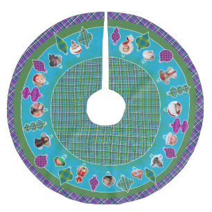 Heirloom Plaid (retro colors) Christmas Tree Skirt