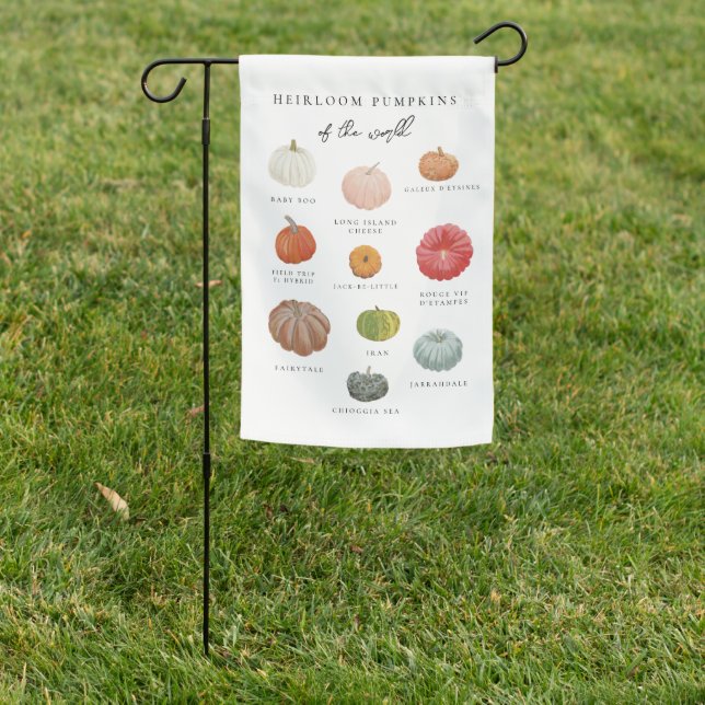 Heirloom Pumpkins Garden Flag (In SItu)