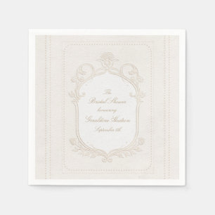 Heirloom Rococo Bridal Shower Napkins