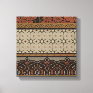 Heirloom Textile with Decorative Patterns Canvas Print