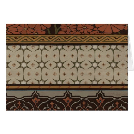 Heirloom Textile with Decorative Patterns Cards (Front Horizontal)