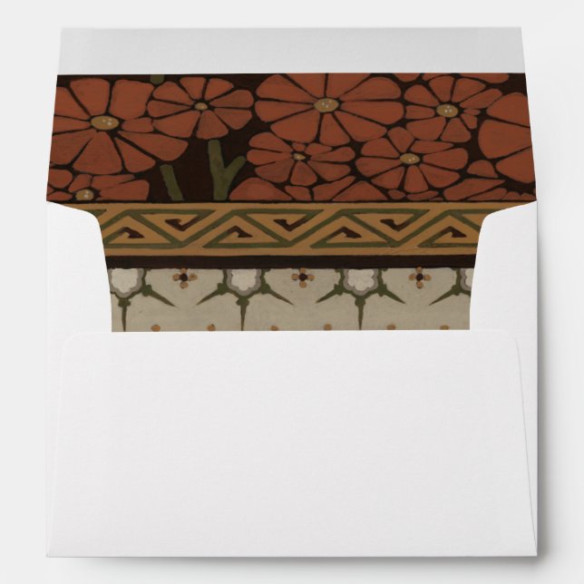 Heirloom Textile with Decorative Patterns Envelope (Back (Bottom))