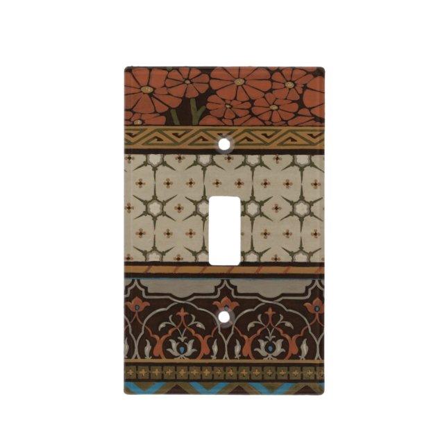 Heirloom Textile with Decorative Patterns Light Switch Cover (Front)