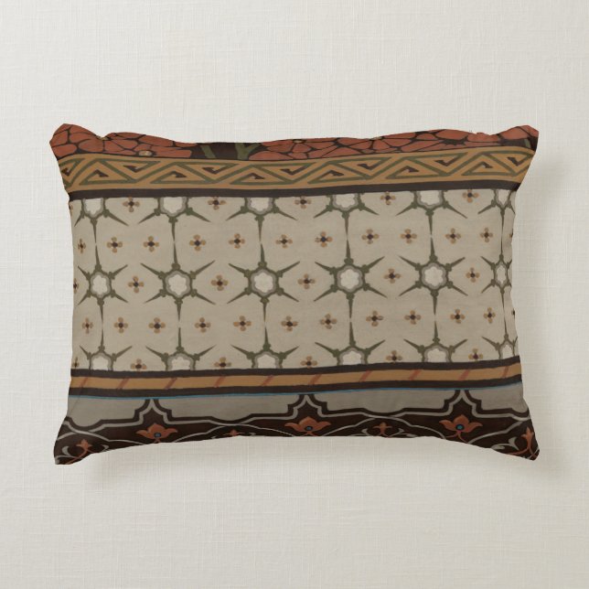 Heirloom Textile with Decorative Patterns Pillow (Front)