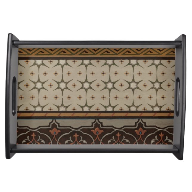 Heirloom Textile with Decorative Patterns Serving Tray (Front)