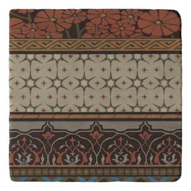 Heirloom Textile with Decorative Patterns Trivet (Front)