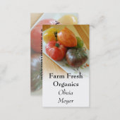 Heirloom Tomatoes Business Cards (Front/Back)