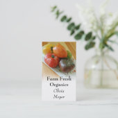 Heirloom Tomatoes Business Cards (Standing Front)