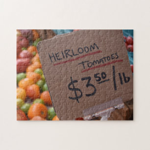 Heirloom Tomatoes Greenmarket New York Photography Jigsaw Puzzle