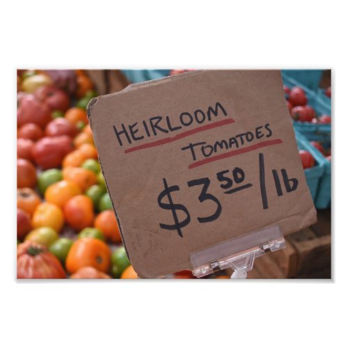 Heirloom Tomatoes Greenmarket New York Photography Photo Print