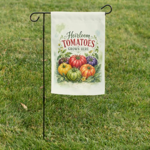 Heirloom Tomatoes Grown Here Gardening Garden Flag