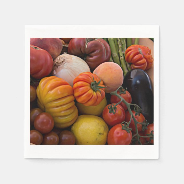 Heirloom Tomatoes Napkins (Front)