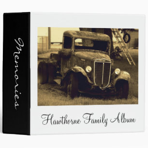 Heirloom Vintage Truck Family Photo Album Binder